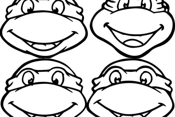 Ninja turtles coloring book printable