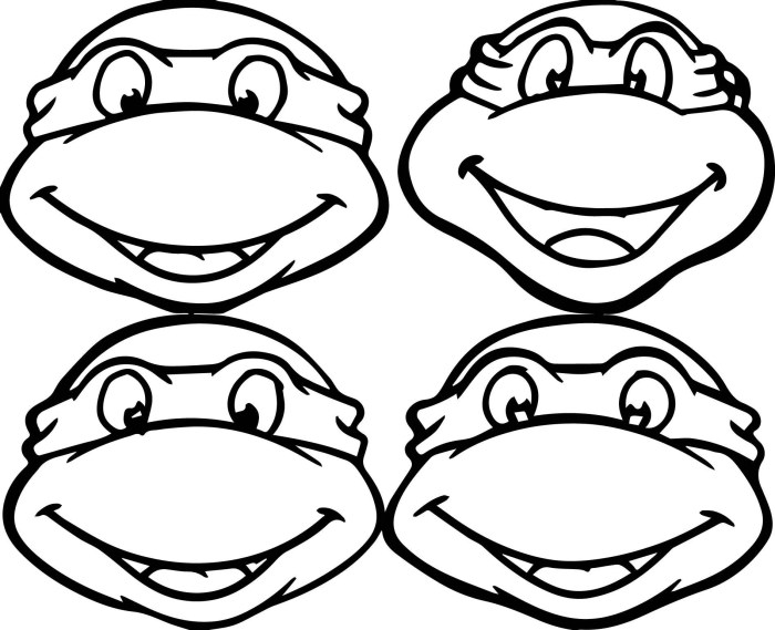 Ninja turtles coloring book printable