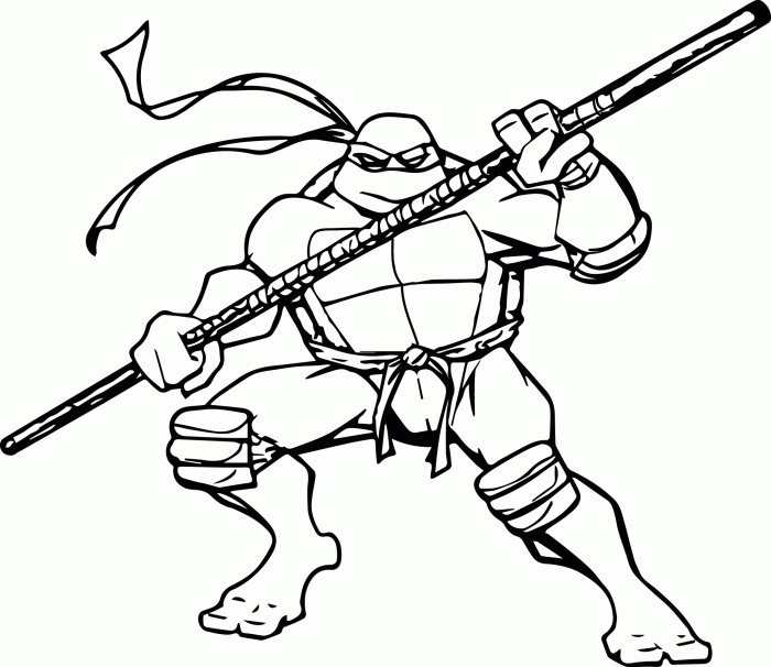 Ninja turtles coloring book printable