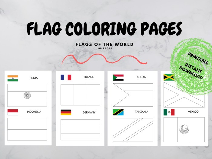 Coloring book flags of the world