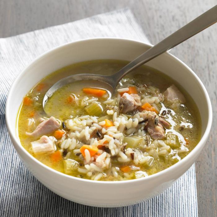 Easy chicken and rice soup recipe