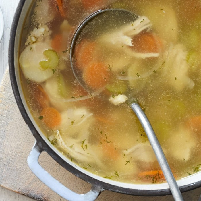 Recipe for matzo ball soup