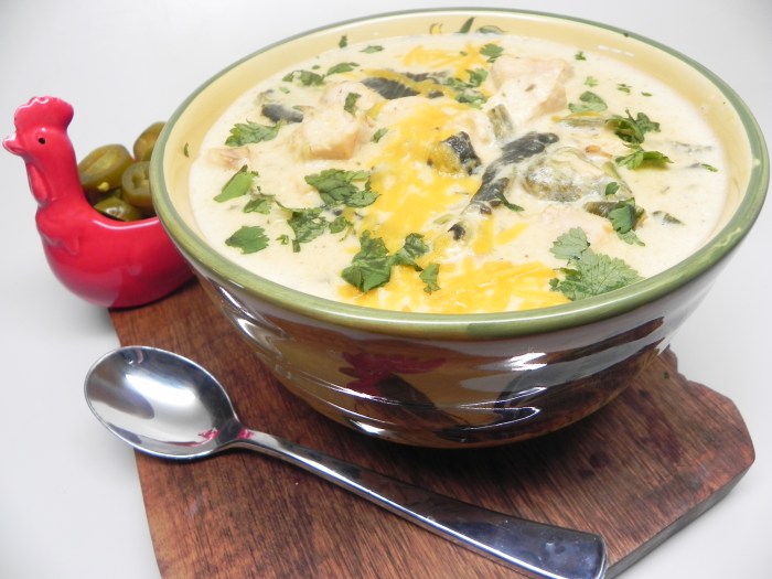 Chicken poblano soup recipe