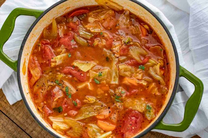 Easy recipe for cabbage soup