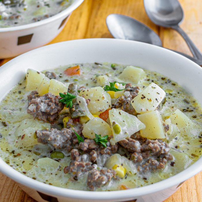 Hamburger potato soup recipe