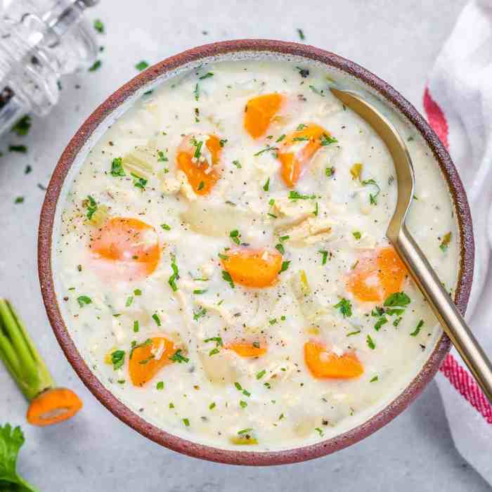 Creamy chicken and rice soup recipe