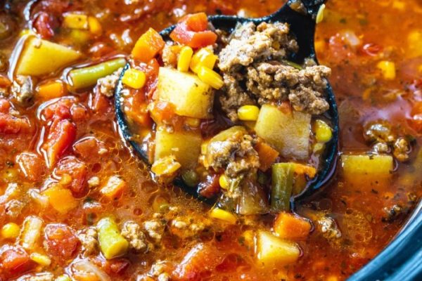 Vegetable beef soup recipe for crock pot