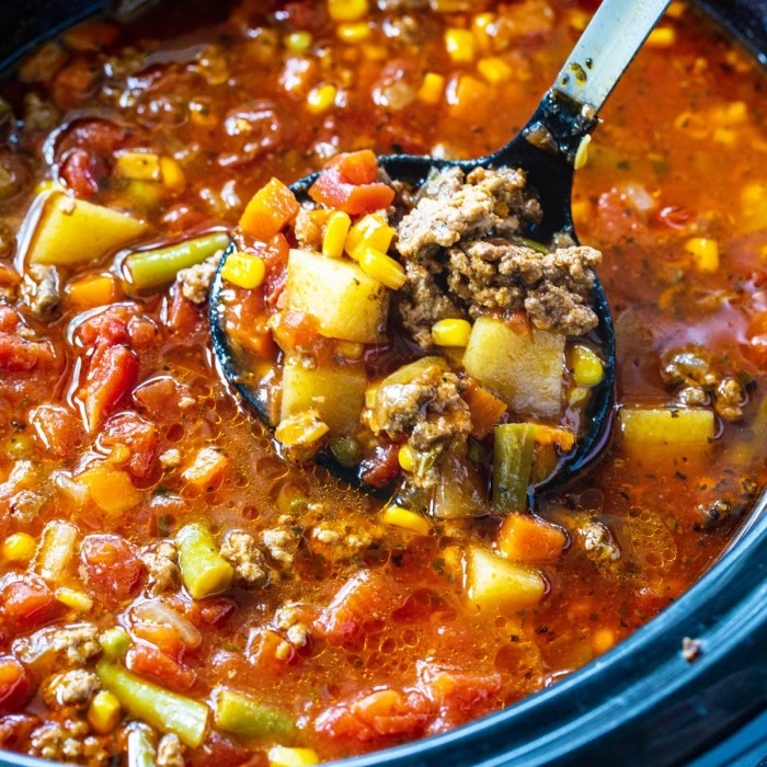 Vegetable beef soup recipe for crock pot