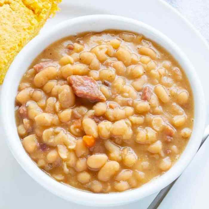 Navy bean soup with ham recipe