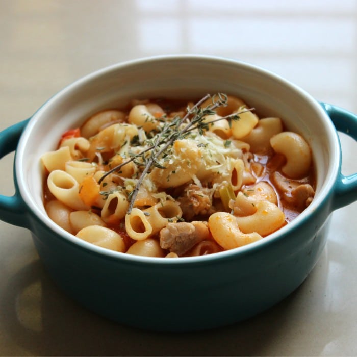 Macaroni soup recipe