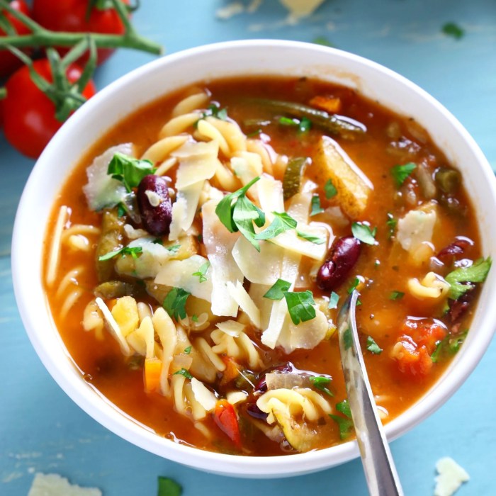 Minestrone recipe soup