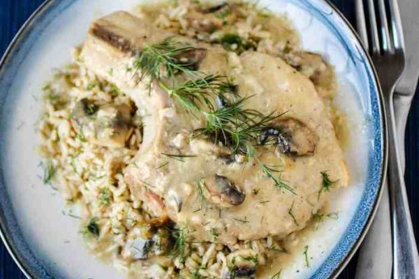 Pork mushroom chops cream easy soup recipe recipes sauce those one