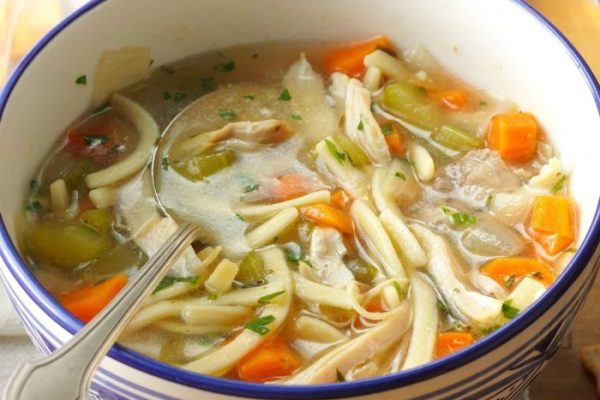 Homemade noodle recipe for chicken soup