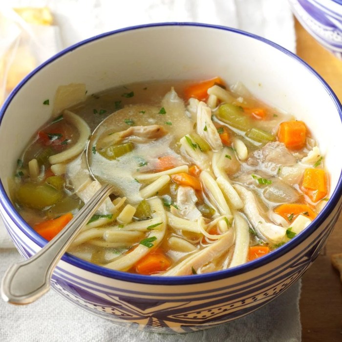 Homemade noodle recipe for chicken soup