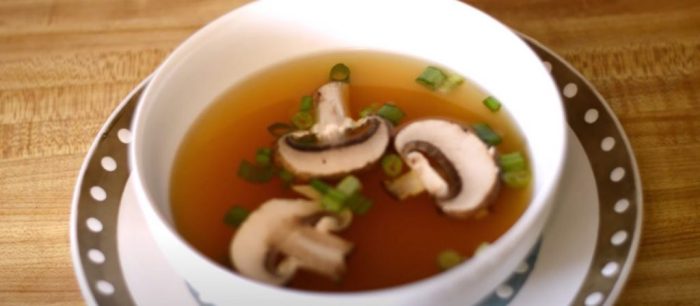 Recipe for clear japanese soup