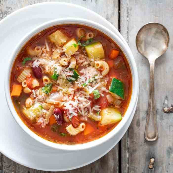 Minestrone recipe soup